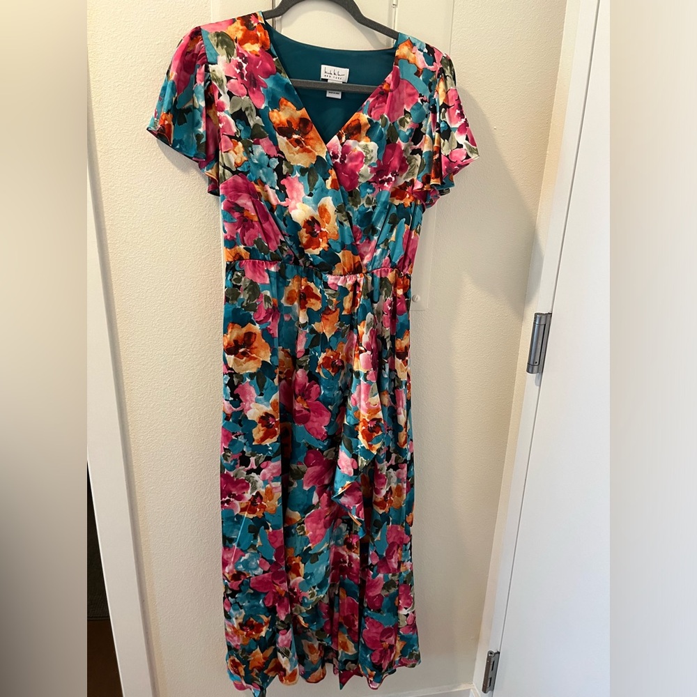 Colorful Nicole Miller Wrap Dress